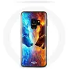 Coque pour Samsung Galaxy S9 plus Loup de Glace et de feu Maniacase
