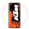 Coque pour Samsung Galaxy S20 Ultra KTM Logo blanc fond orange Maniaca...