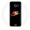 Coque pour Samsung Galaxy S6 edge Nike Logo Couleur fond noir Maniacas...