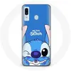 Coque pour Samsung Galaxy A20 Stitch mignon fond bleu Maniacase