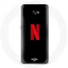 Coque pour Samsung Galaxy A3 2017 Netflix Logo rouge fond noir Maniaca...
