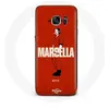 Coque pour Samsung Galaxy S6 Edge La casa de papel Marsella dessin Man...