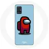 Coque pour Samsung Galaxy A71 Among Us jeu vidéo Fond bleu Maniacase