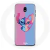 Coque pour Samsung Galaxy J5 2017 Stitch et angel bleu rose Maniacase