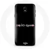 Coque pour Samsung Galaxy J5 2017 Squid Game logo Fond Noir Maniacase