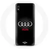 Coque pour Samsung Galaxy A10 Audi Logo Métal fond noir Maniacase