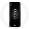 Coque pour Samsung Galaxy A10 Audi Logo cache moyeu fond noir Maniacas...