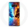 Coque pour Samsung Galaxy S8 plus Loup de Glace et de feu Maniacase