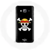 Coque pour Samsung Galaxy J5 2016 One Piece Manga Tete de Mort Fond No...