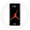 Coque pour Samsung Galaxy J7 Air Jordan Logo Rouge Maniacase