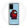 Coque pour Samsung Galaxy S11 Plus Among Us jeu vidéo Fond bleu Maniac...