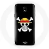 Coque pour Samsung Galaxy S4 One Piece Manga Tete de Mort Fond Noir Ma...