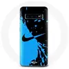 Coque pour Samsung Galaxy s10 edge Nike Logo Bleu et Noir Maniacase