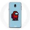 Coque pour Samsung Galaxy S5 Among Us jeu vidéo Fond bleu Maniacase