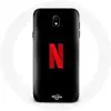 Coque pour Samsung Galaxy S4 Netflix Logo rouge fond noir Maniacase