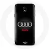 Coque pour Samsung Galaxy S4 Audi Logo Métal fond noir Maniacase
