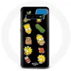 Coque pour Samsung Galaxy s10 edge Les Simpson autocollants fond noir ...