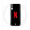 Coque pour Samsung Galaxy A50 Netflix Logo rouge fond noir Maniacase