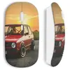 Souris sans fil golf volkswagen gti rouge vintage Maniacase