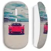 Souris sans fil ferrari rouge vintage blue sky Maniacase