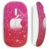 MANIACASE Souris sans fil - Apple - Pink Apple - Rose - Clé USB wifi - Compatible Mac et PC