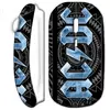 Souris sans fil logo bleu acdc blanc Maniacase