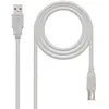 Nanocable Câble USB 2.0 pour imprimante type A-M-B-M couleur beige 3 mètres
