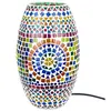 SIGNES GRIMALT Lampe - Marque inconnue - Ovale en verre multicolore - Hauteur 36cm - Diamètre 25cm