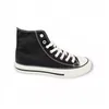 Chaussures mid toile Vintage - VICTORIA - Femme - Noir - Lacets