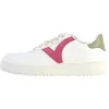 Baskets femme Victoria Madrid - Cuir effet - Lacets - Frambuesa