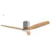 GSC Ventilateur de plafond Kasama avec lumière CCT orientable et commande Ø132 3 pales DC Nickel