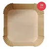 GSC Papier pour friteuse à air carré 20x20cm (Pack de 100 unités)