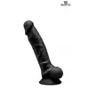 SILEXD Gode Réaliste Noir Double Densité N° 1 17,5 cm