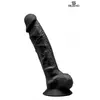 SILEXD - Realistische Dildo met Testikels - 23 x 4,4 cm - Zwart