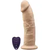 SILEXD - Vibrerende Dildo met Afstandsbediening - 17,5 x 4,4 cm - Lichte Huidskleur