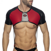 Harnais Crop Top avec sangles Gladiator Shoulder Noir-Rouge rouge XS/S