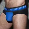 Slip DOUBLE STRIPE Noir-Bleu bleu XS