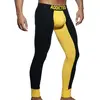 Long John Rib Combi Noir-Jaune jaune M