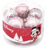 Lot de 10 Boules de Noël - Disney Minnie - Rose - 6 cm