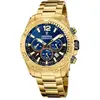 Montre Festina Timeless F20684/2 Homme - Quartz - Acier inoxydable - Bleu - Or