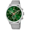 Lotus, Montre, Minimaliste, Argent, (Chronographe, 43 mm)