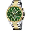 Chronographe Festina Bicolore F20562/3 Cadran vert Etanche 10ATM