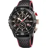 Festina Homme Analogique Quartz Montre avec Bracelet en Cuir F20519/4, Noir, sangle