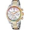 Festina Festina Boyfriend Montre Chronographe Femme Acier Bicolore F20608/2