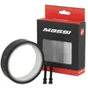Massi Tubelles 32 x 10 Fond Tubeless 32 mm x 10 m Noir + 2 Valves, Adultes Unisexe, Taille unique