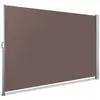 Paravent rétractable VOUNOT 140x300cm Marron avec housse de protection