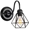 WOTTES Applique Murale Industrielle Lampe Murale Cage en Métal E27 Ø16...
