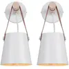 WOTTES Moderne Applique Murale E27 Edison Loft Lampe Industrielle Métal Luminaires pour Chambre Salon Café Bar Lot de 2 Blanc
