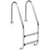 Echelle inox 2 marches pour piscine béton