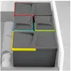 Emuca Ensemble De Contenants Avec Base Recyclable Pour Tiroir De Cuisine